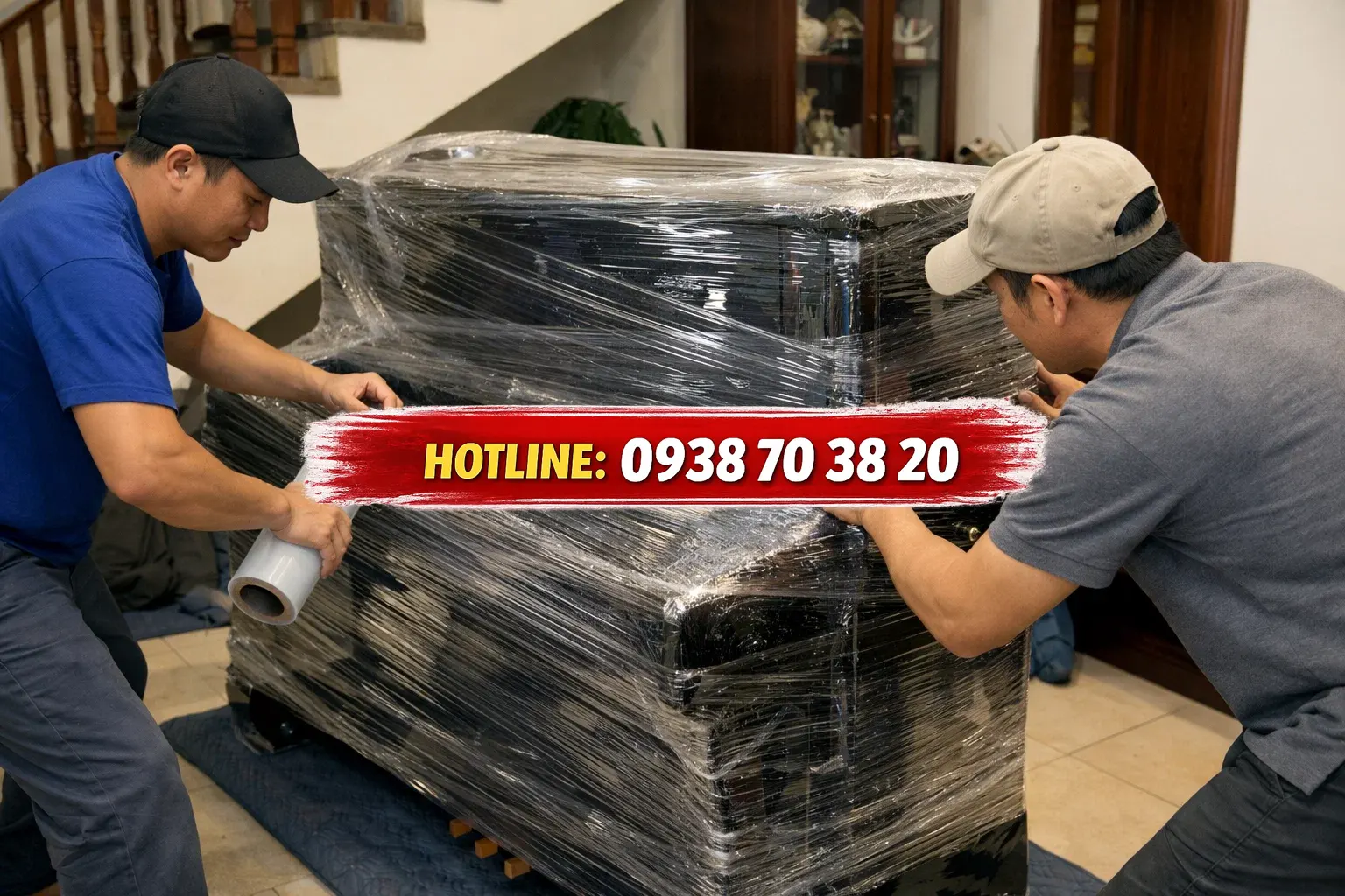 Bước 2: Đóng gói piano