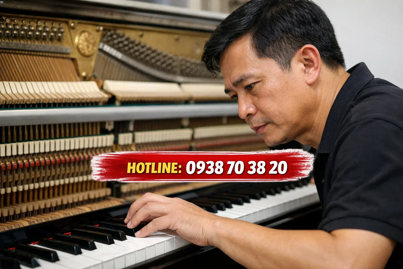 Bước 2: Kiểm tra đàn piano