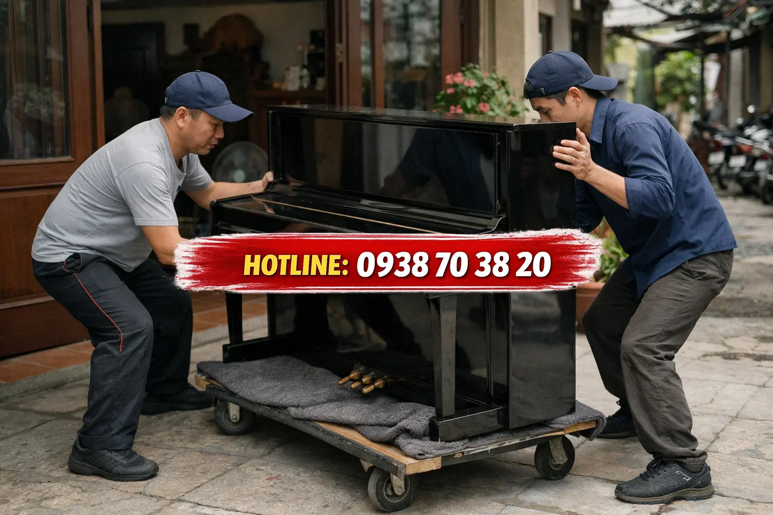 Bước 4: Vận chuyển đàn piano