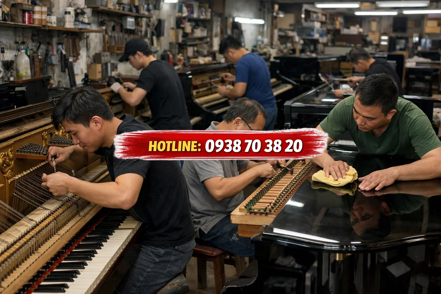 Các dịch vụ sửa chữa piano