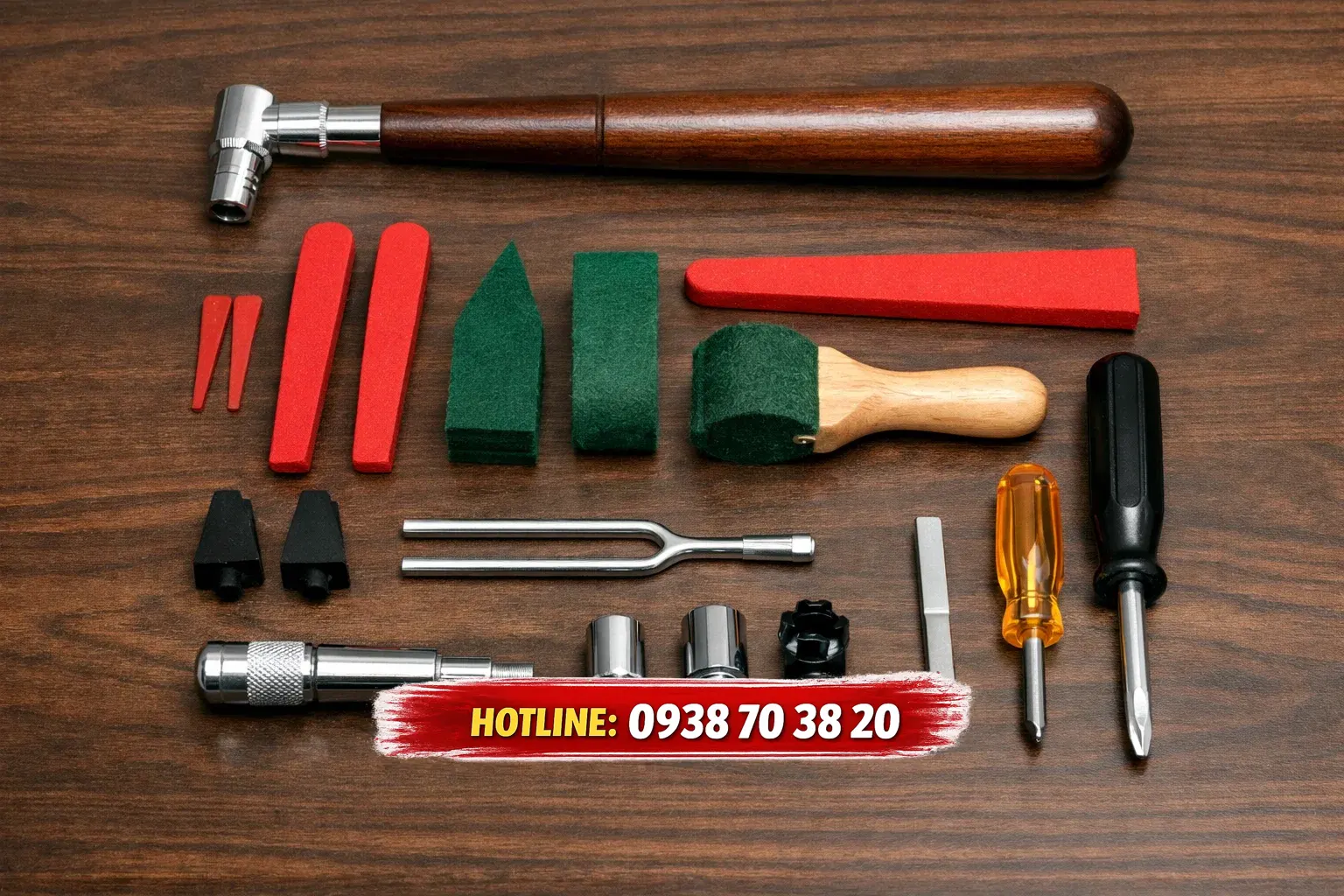 Dụng cụ lên dây piano chuyên dụng