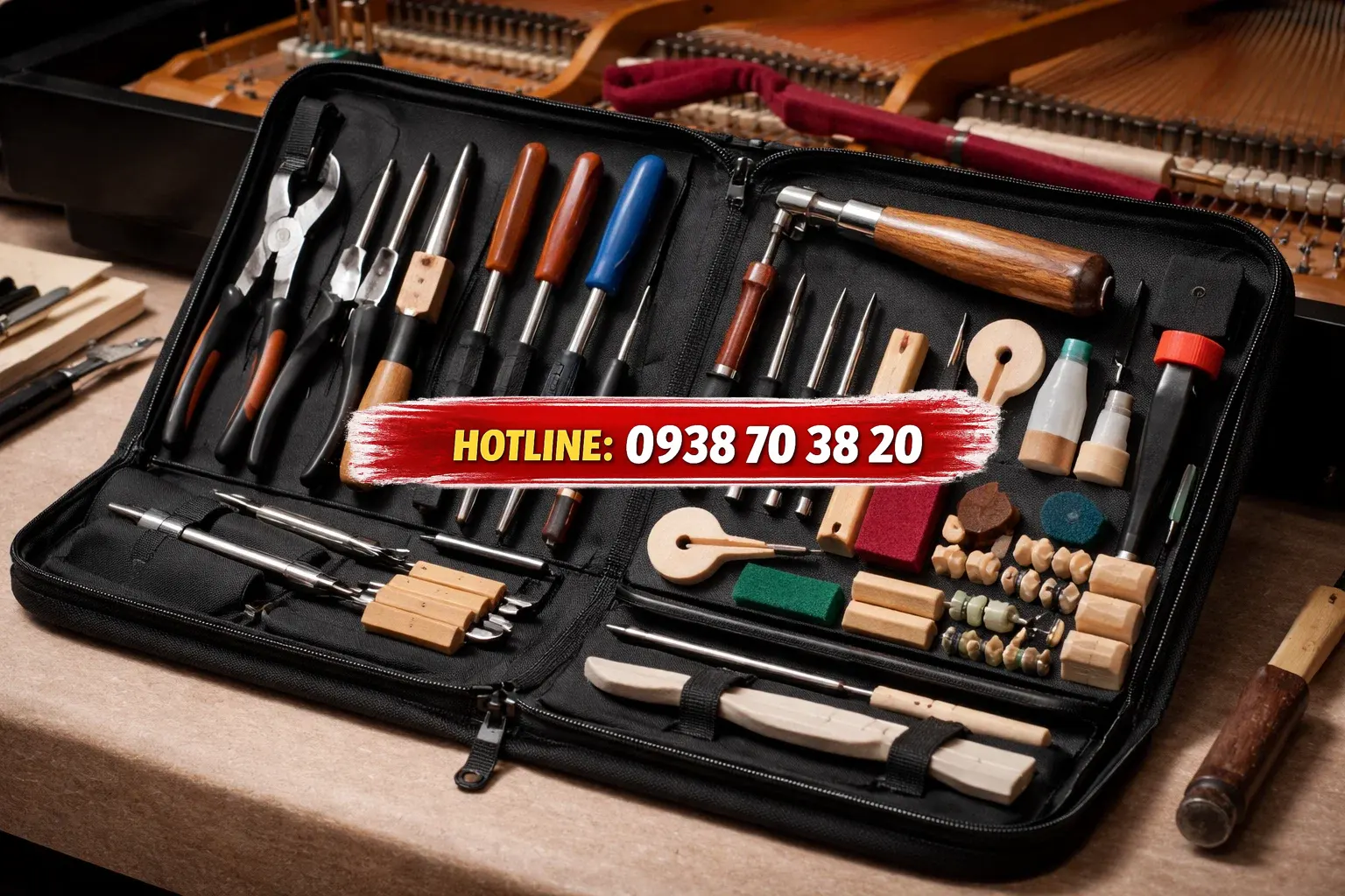 Dụng cụ sửa chữa piano chuyên dụng