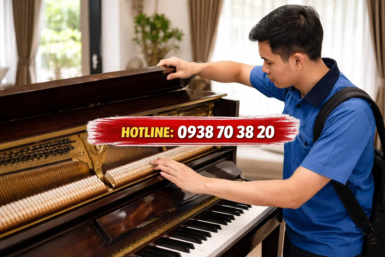 Kiểm tra đàn piano tại nhà