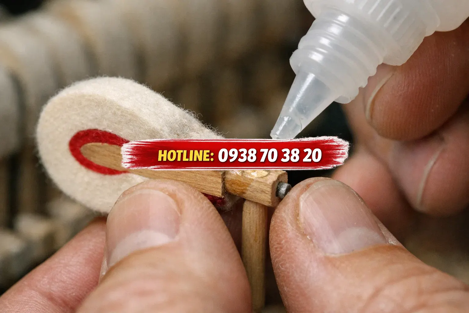 Sửa búa đàn piano - hammer