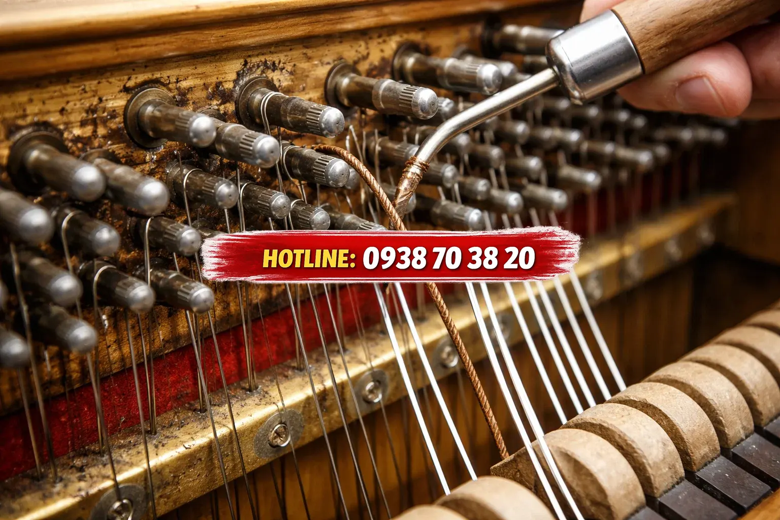 Thay dây piano cũ