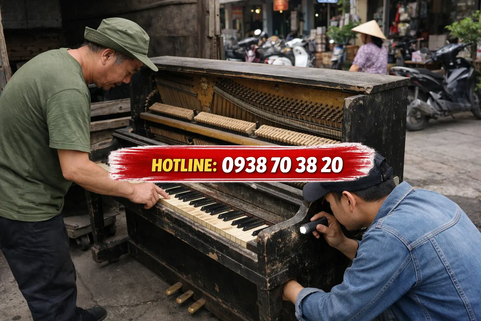 Thu mua piano cũ mọi tình trạng