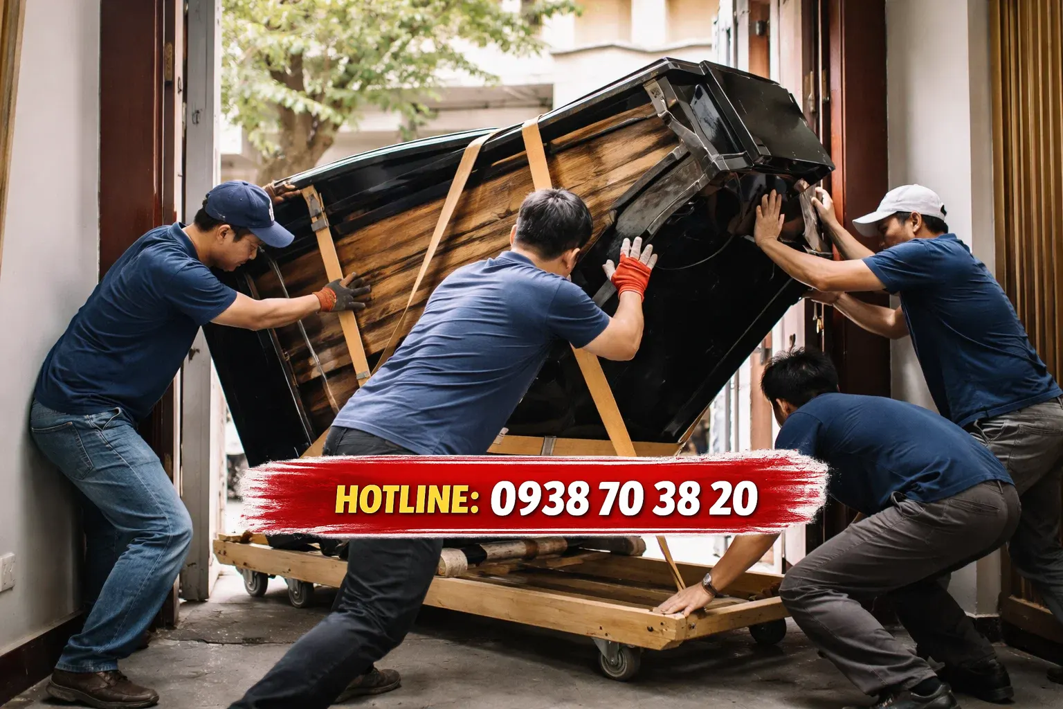 Vận chuyển grand piano - piano đuôi