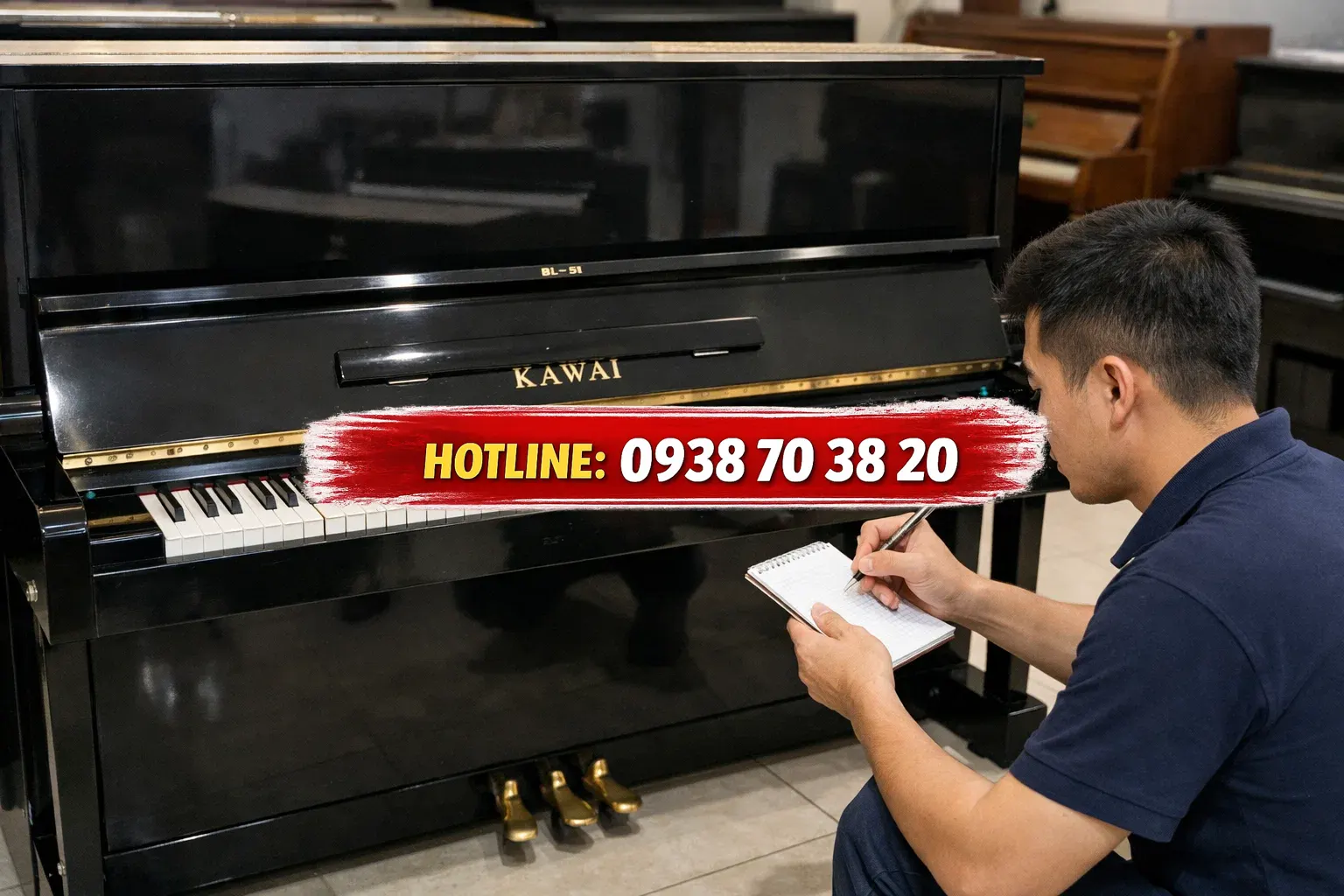 Đội ngũ vận chuyển piano chuyên nghiệp tại biệt thự Quận 7